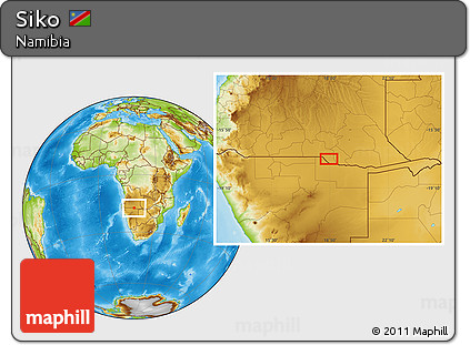 Physical Location Map of Siko
