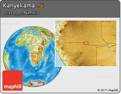 Physical Location Map of Kanyekama