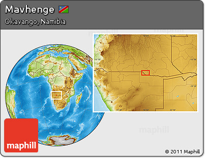 Physical Location Map of Mavhenge
