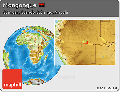 Physical Location Map of Mongongue