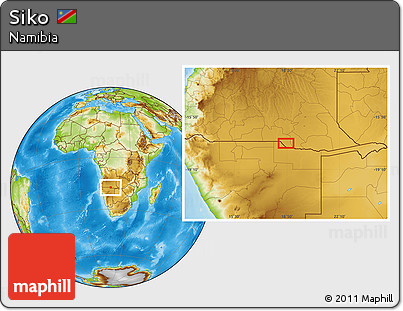 Physical Location Map of Siko