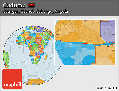 Political Location Map of Cudumo