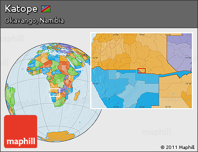 Political Location Map of Katope