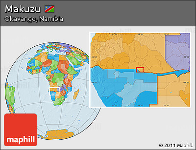 Political Location Map of Makuzu