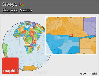 Political Location Map of Siveyo