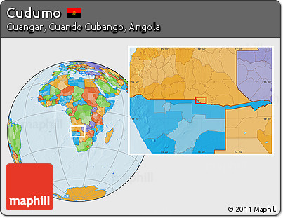 Political Location Map of Cudumo