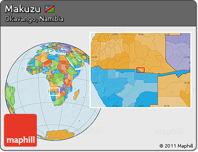 Political Location Map of Makuzu