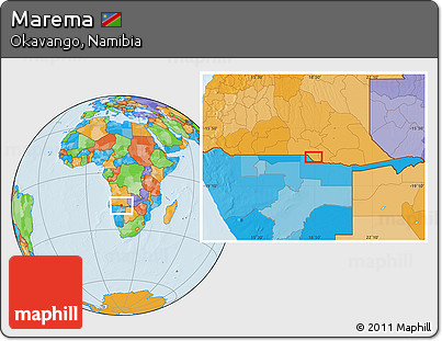Political Location Map of Marema