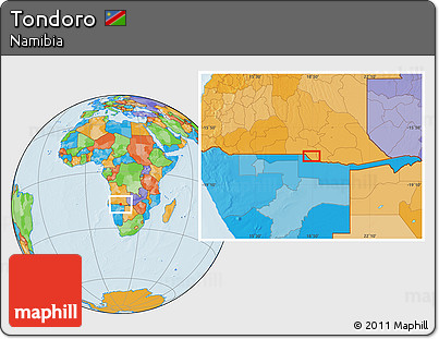Political Location Map of Tondoro