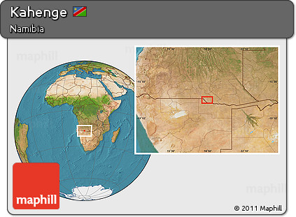 Satellite Location Map of Kahenge