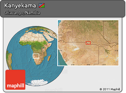 Satellite Location Map of Kanyekama