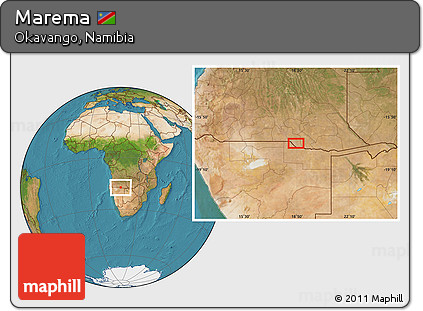 Satellite Location Map of Marema