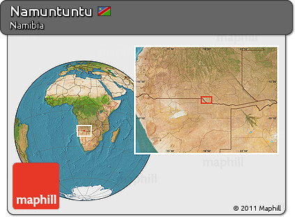 Satellite Location Map of Namuntuntu