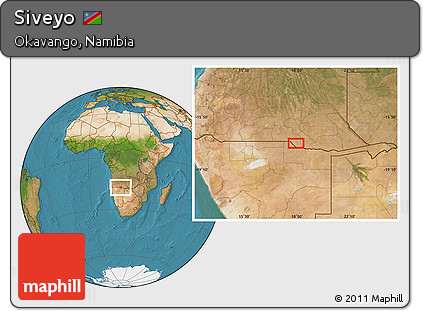 Satellite Location Map of Siveyo