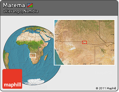 Satellite Location Map of Marema