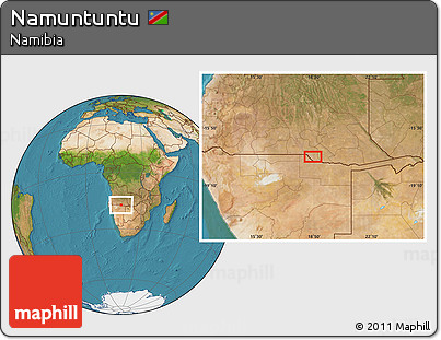 Satellite Location Map of Namuntuntu