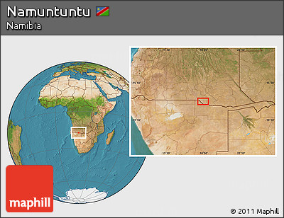 Satellite Location Map of Namuntuntu