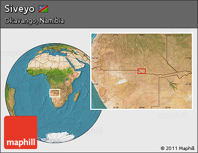 Satellite Location Map of Siveyo