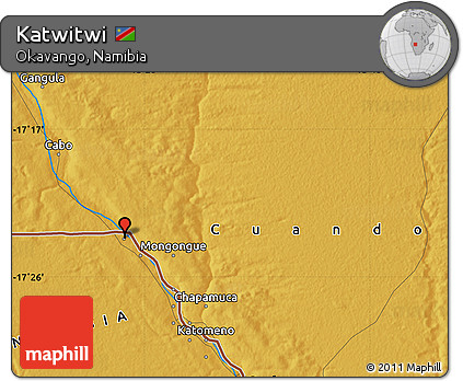 Physical Map of Katwitwi