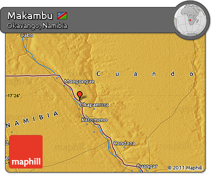 Physical Map of Makambu