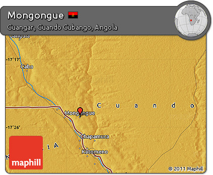 Physical Map of Mongongue