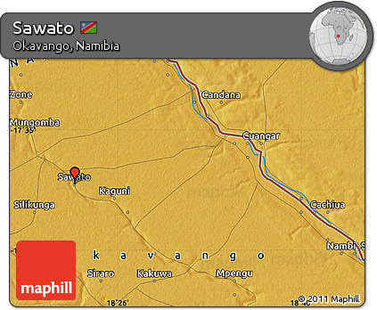Physical Map of Sawato