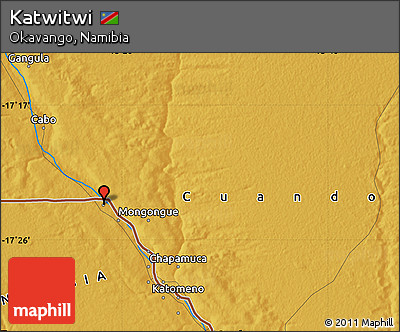 Physical Map of Katwitwi