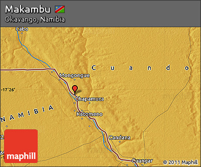 Physical Map of Makambu