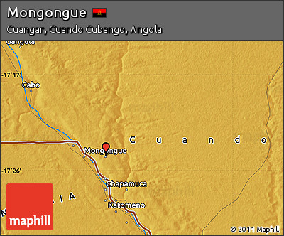 Physical Map of Mongongue
