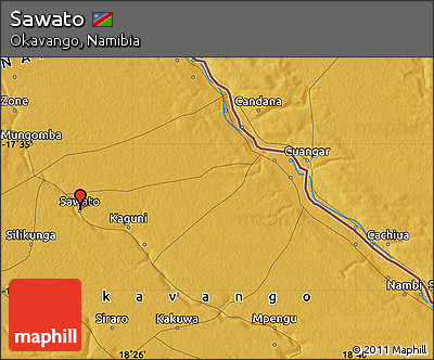 Physical Map of Sawato