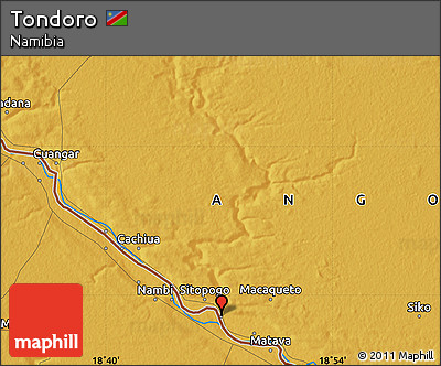 Physical Map of Tondoro