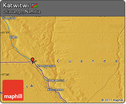 Physical Map of Katwitwi