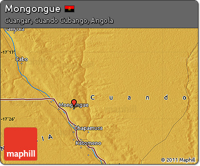 Physical Map of Mongongue
