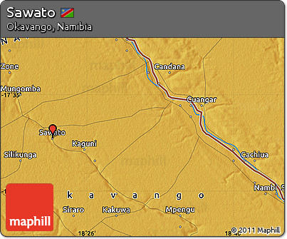 Physical Map of Sawato