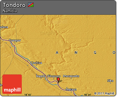 Physical Map of Tondoro