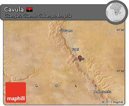 Satellite Map of Cavula