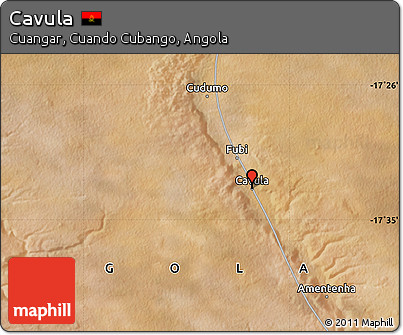 Satellite Map of Cavula