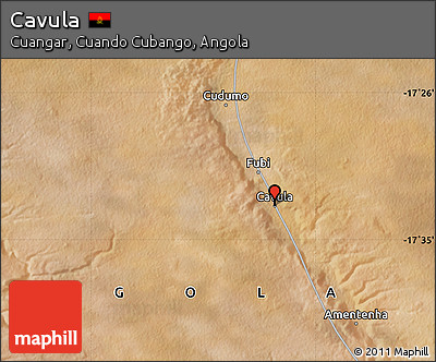 Satellite Map of Cavula