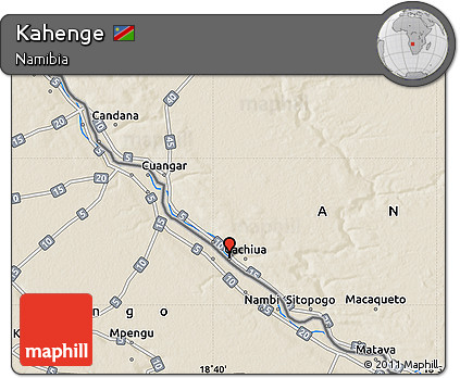 Shaded Relief Map of Kahenge
