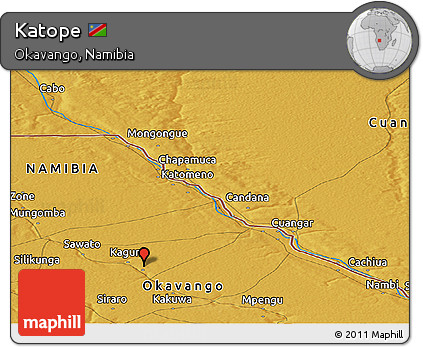 Physical Panoramic Map of Katope