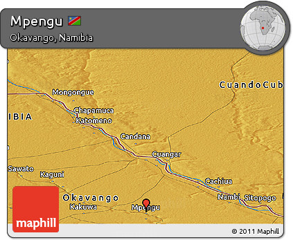 Physical Panoramic Map of Mpengu