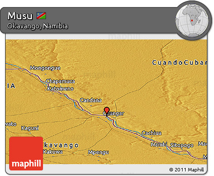 Physical Panoramic Map of Musu