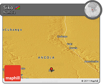 Physical Panoramic Map of Siko