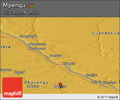 Physical Panoramic Map of Mpengu