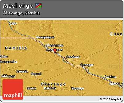 Physical Panoramic Map of Mavhenge