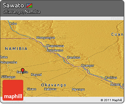 Physical Panoramic Map of Sawato