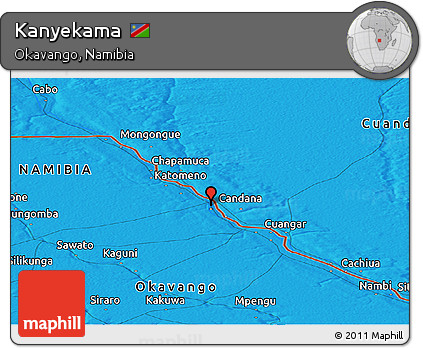 Political Panoramic Map of Kanyekama
