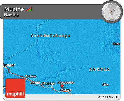 Political Panoramic Map of Musine
