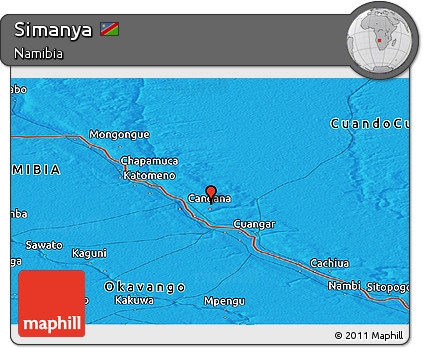 Political Panoramic Map of Simanya