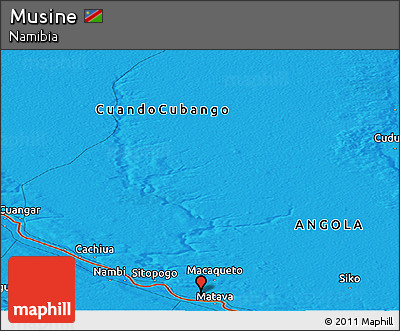 Political Panoramic Map of Musine